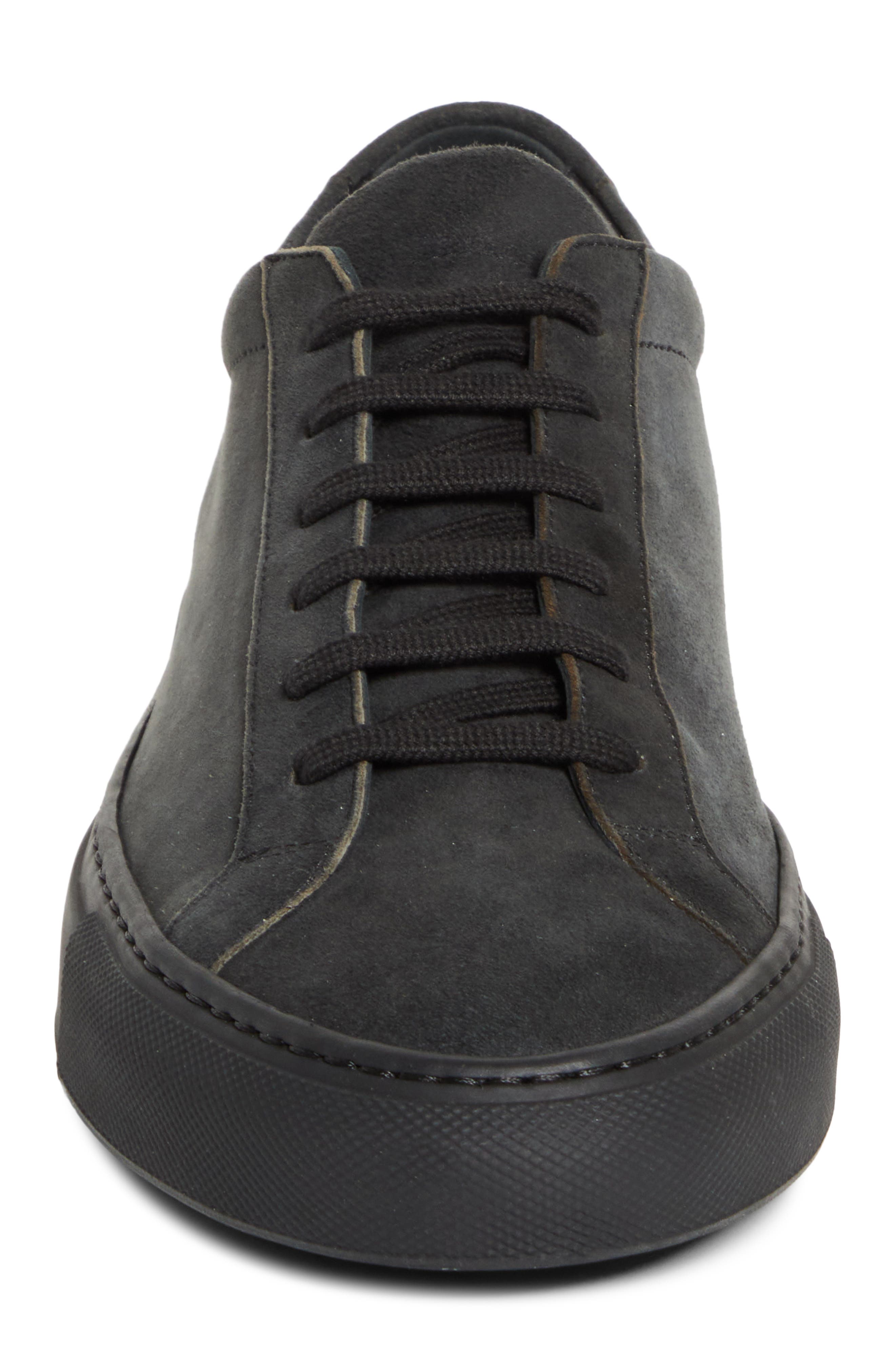 Common Projects Achilles Premium Sneaker, Alternate, color, Off Black