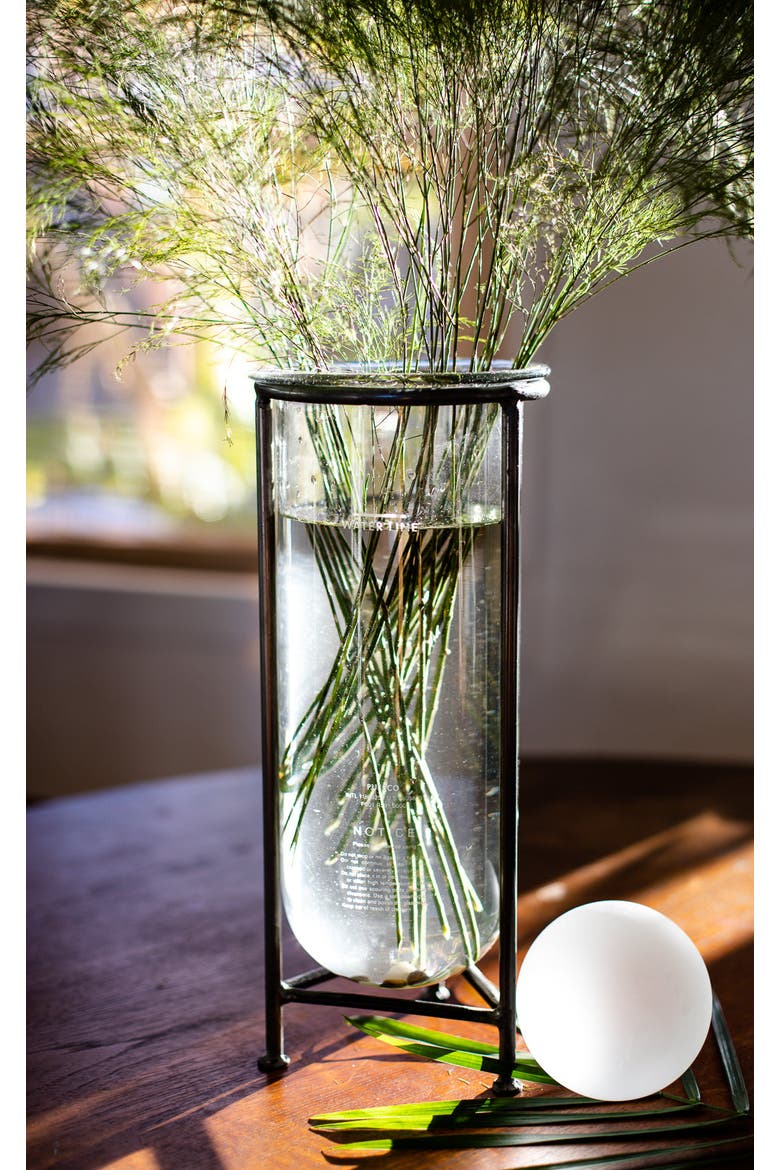 Glass Tube With Stand, Alternate, color, Clear