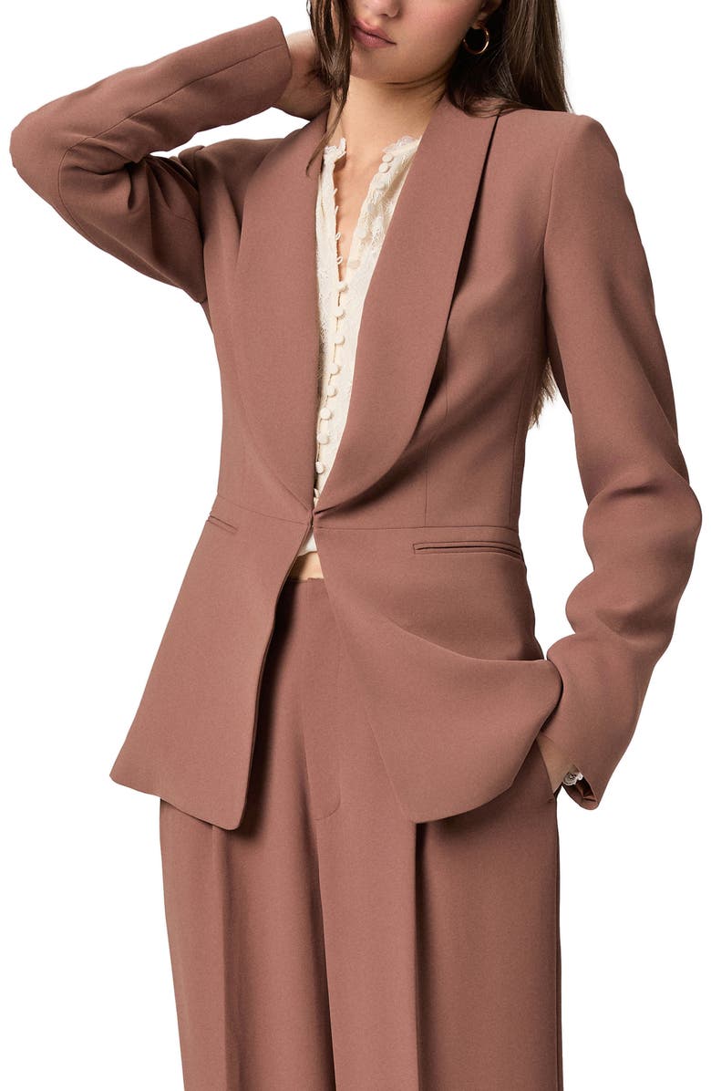 PAIGE Leni Blazer, Alternate, color, Truffle