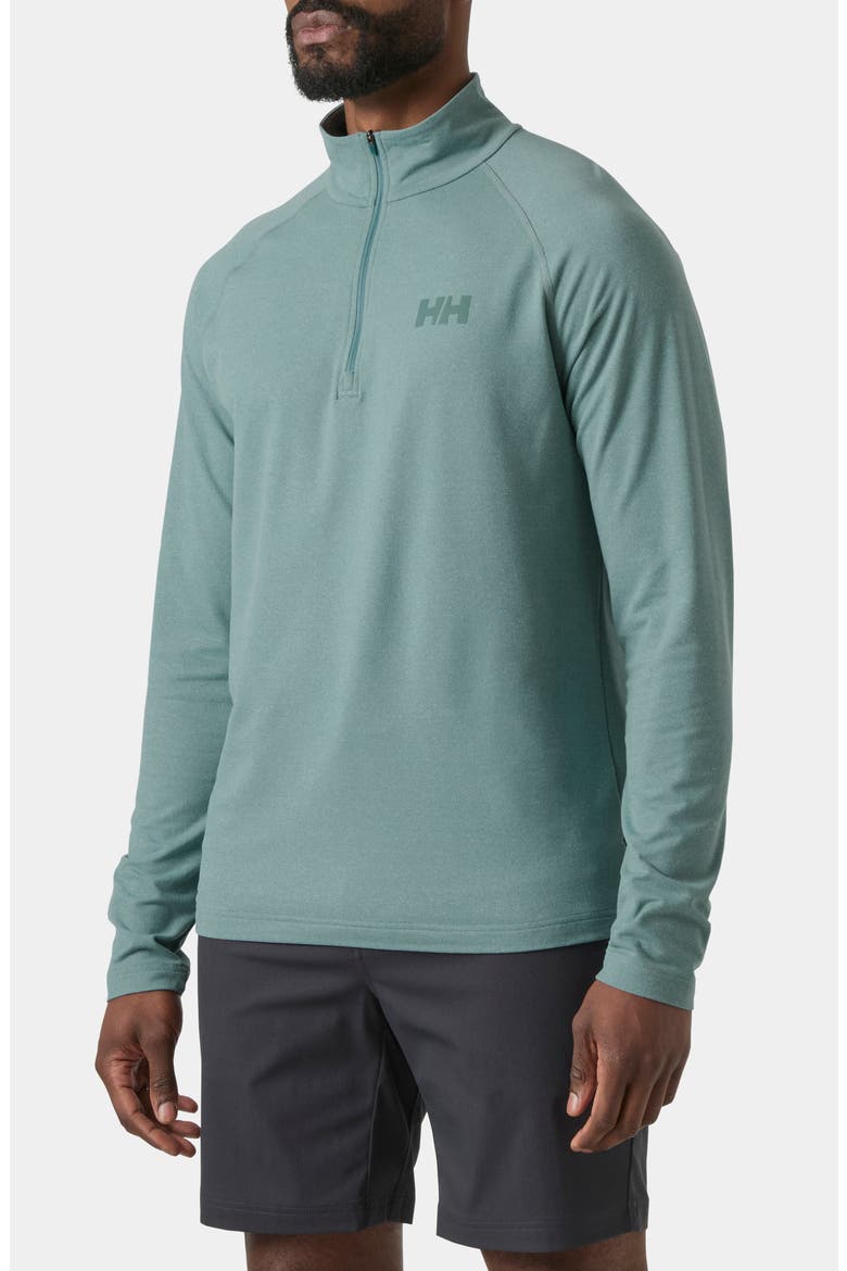 Tyri Half Zip Pullover, Main, color, 494 OPAL GREEN