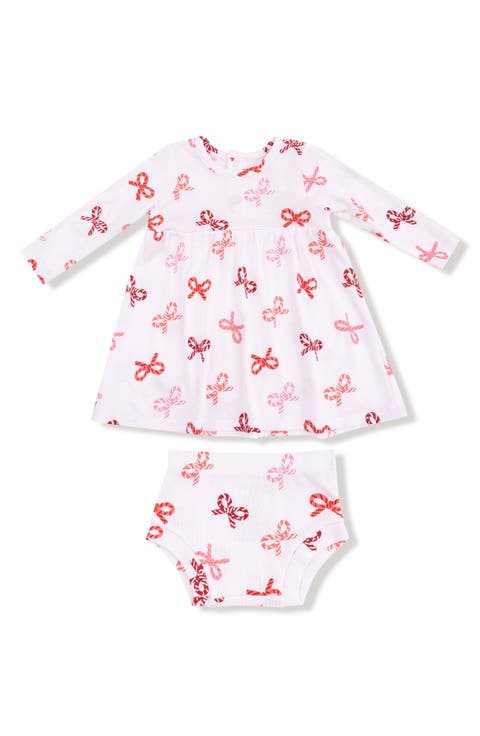Candy Cane Print Dress & Bloomers Set (Baby)