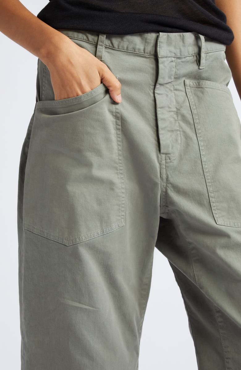 Nili Lotan Shon Crop Stretch Cotton Balloon Pants, Alternate, color, 