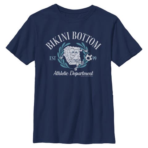 Boy's SpongeBob SquarePants Bikini Bottom Athletic Department  Graphic T-Shirt
