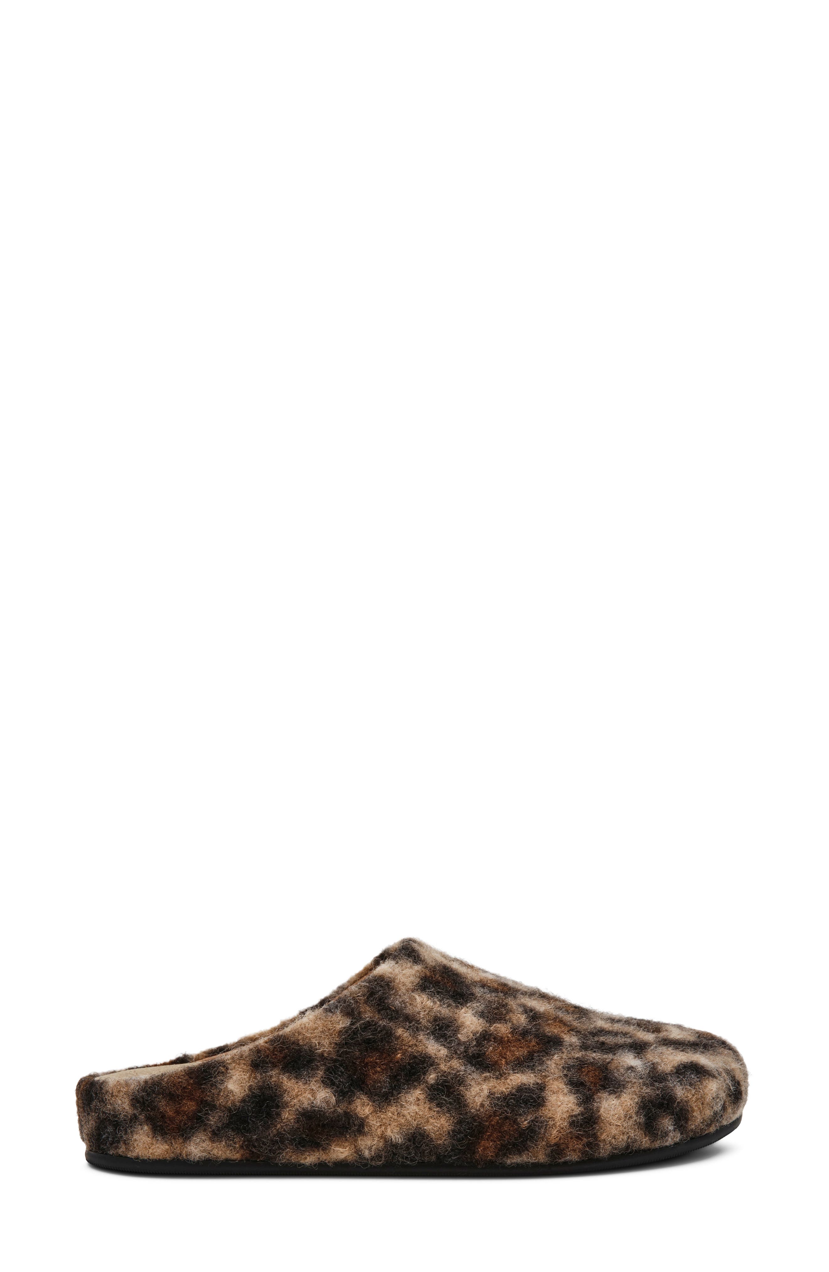 Fond Faux Fur Mule, Alternate, color, LEOPARD
