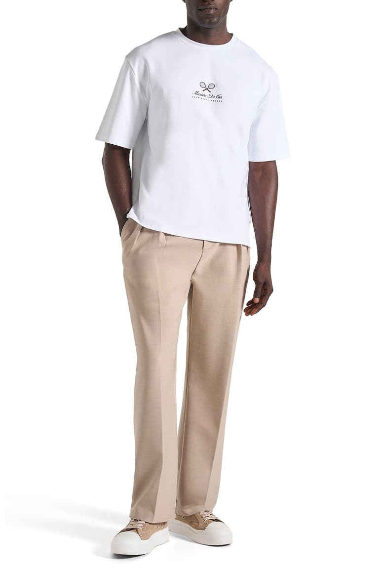Aaron Club Saint-Tropez Cotton T-Shirt, Main, color, White