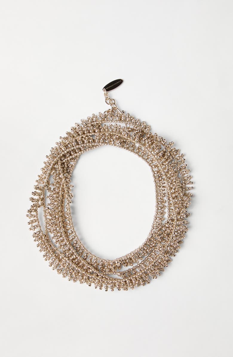 Brunello Cucinelli Knotted bracelet, Alternate, color, Silver