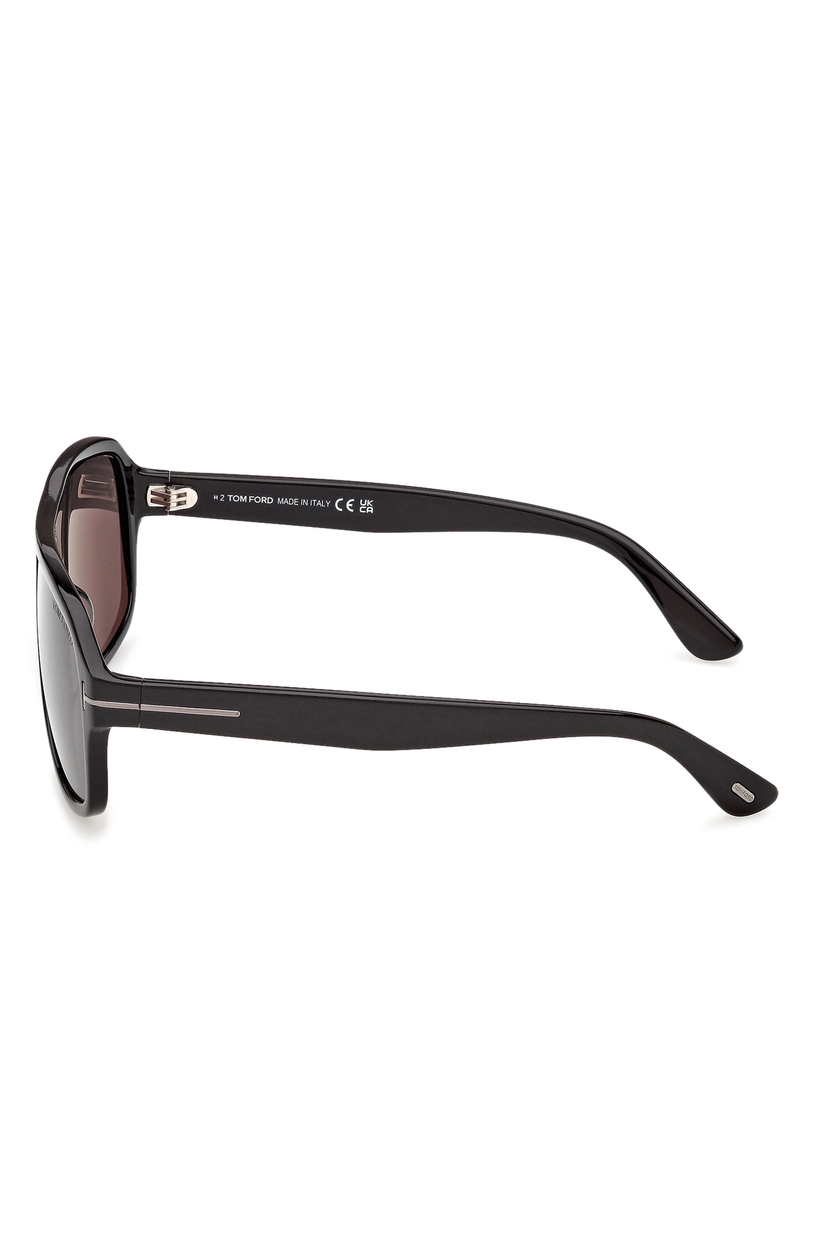 TOM FORD William 0-2 63mm Oversize Navigator Sunglasses (Men