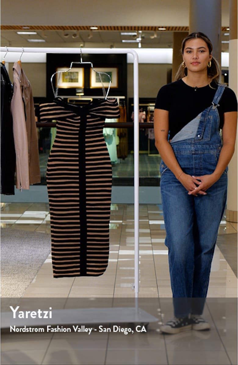 Petra Panel Off the Shoulder Body-Con Dress, sales video thumbnail