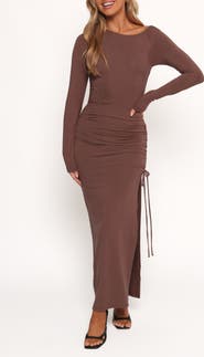Petal & Pup Indigo Long Sleeve Body-Con Dress