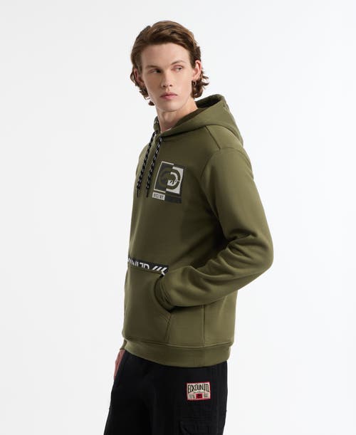 Ecko Unltd . Edge Hoodie In Olive