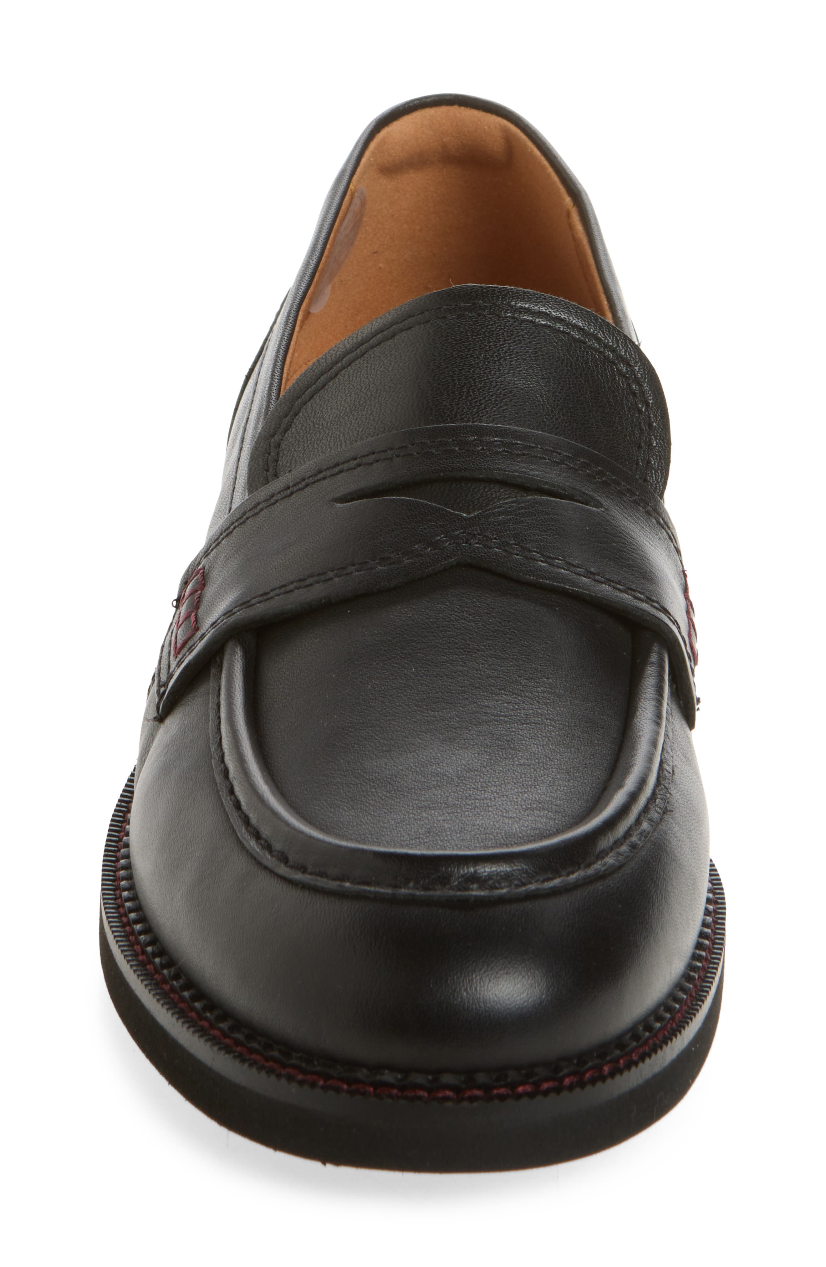 Deva Penny Loafer, Alternate, color, BLACK
