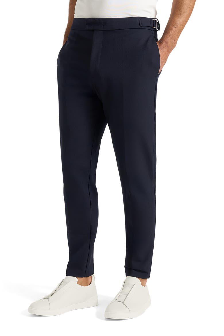 Aiden Slim Fit Stretch Trousers, Alternate, color, Navy