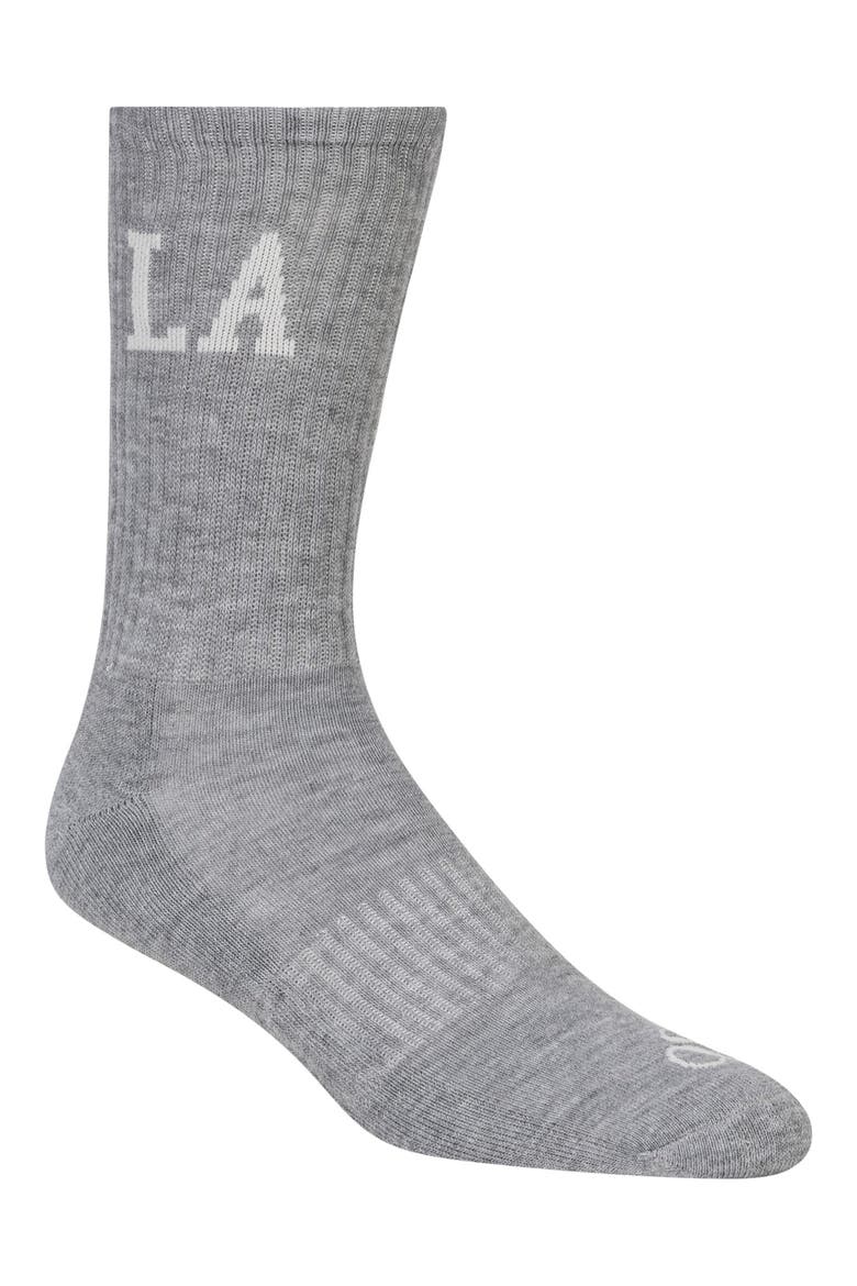 6-Pack Cushioned Terry Crew Socks, Alternate, color, BLACK