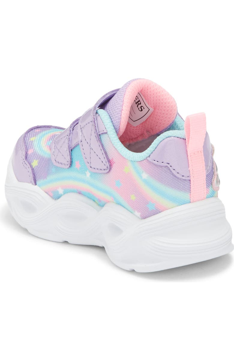 SKECHERS Kids' Twisty Glow Sneaker, Alternate, color, Lavender Multi