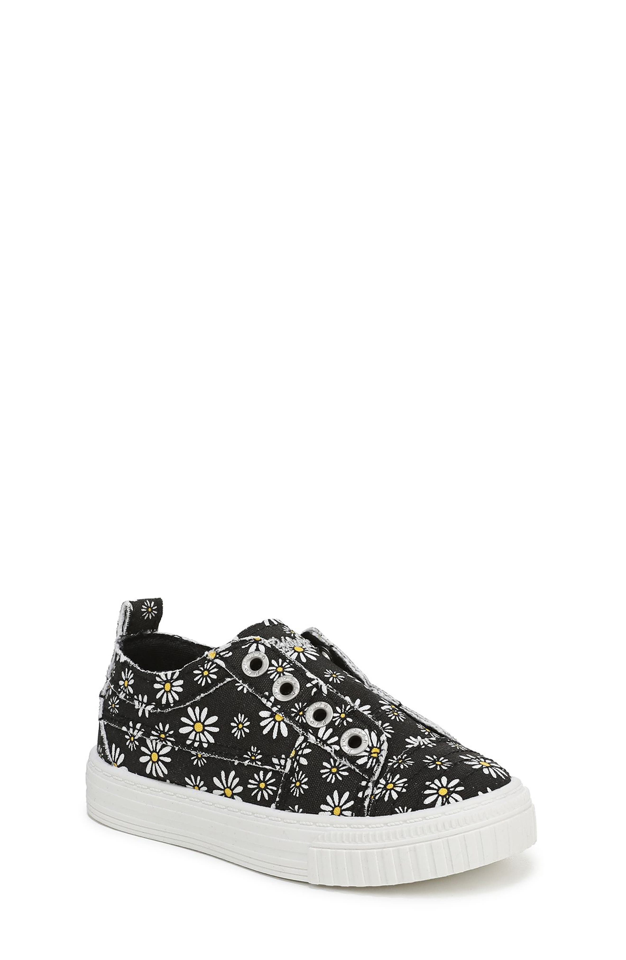 Blowfish Malibu Kids' All-Play Slip-On Sneaker, Main, color, Black Daisy Print Canvas