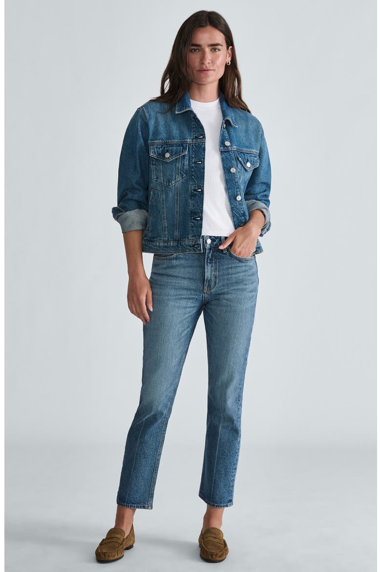Rubie Denim Trucker Jacket, Alternate, color, MID SHADED CLASSIC B
