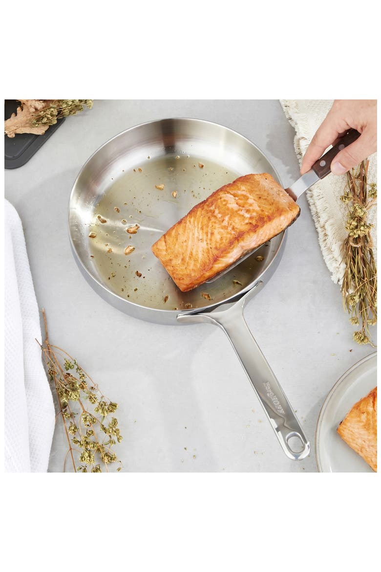 Belly Tri-Ply Stainless Steel Skillet, Alternate, color, STELLAR