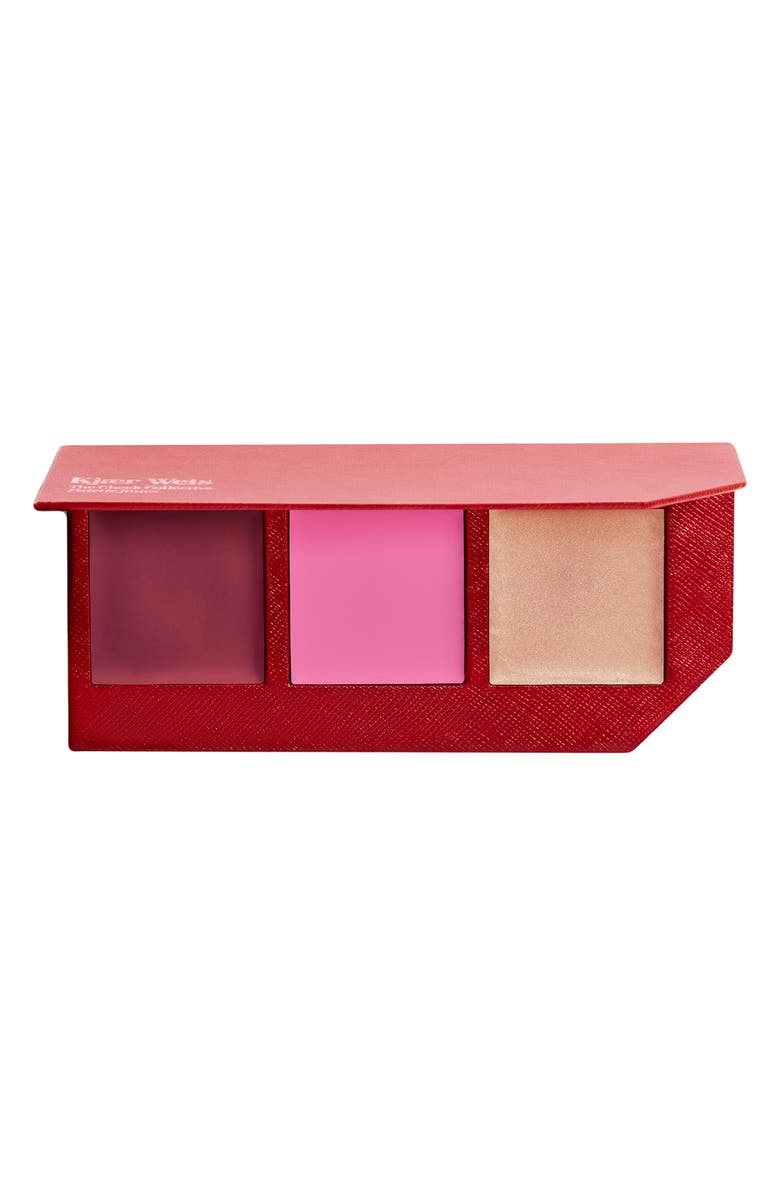 Kjaer Weis The Cheek Collective Cream Blush & Cream Glow Highlighter Palette, Main, color, 