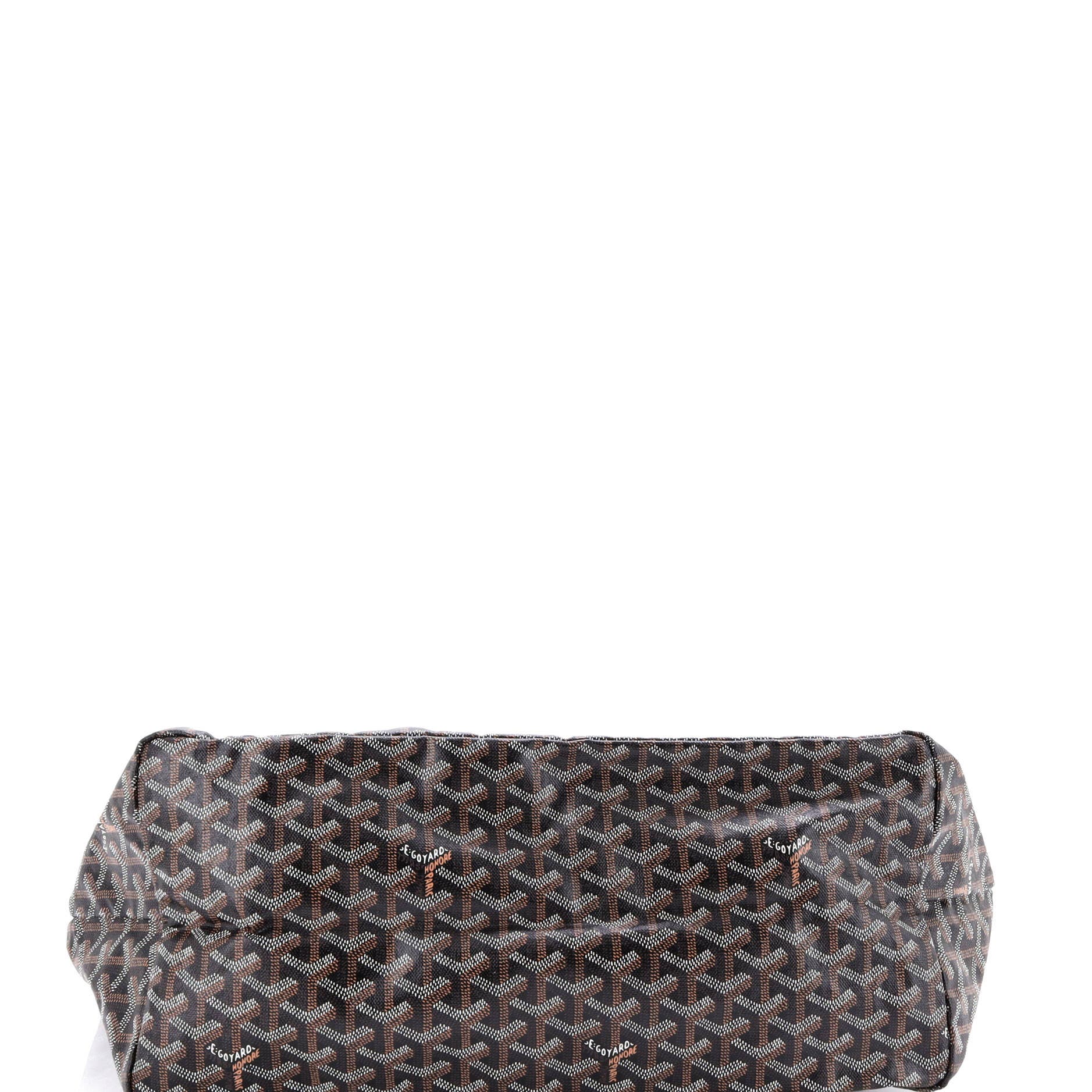 Pre-Owned Goyard Saint Louis Tote Claire Voie Coated Canvas GM, Alternate, color, Black