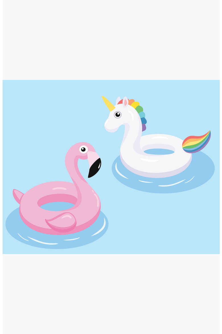 Floating Fun Paint-by-Numbers Kit, Alternate, color, Pink Flamingo