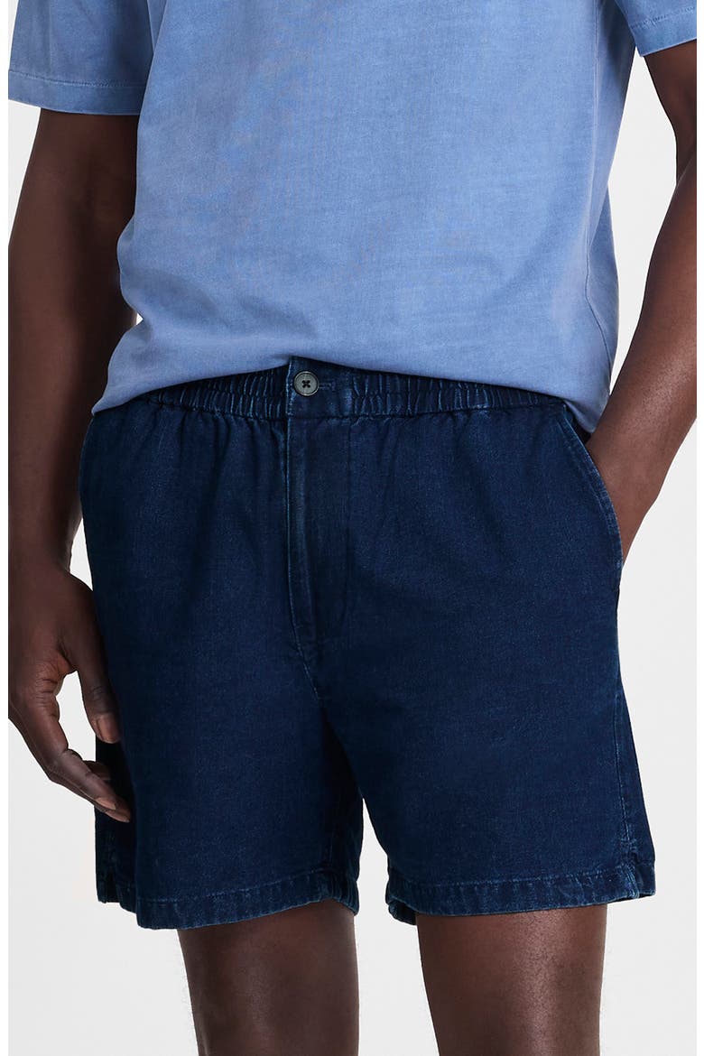 Indigo Dyed Everywear Shorts, Main, color, DARK INDIGO