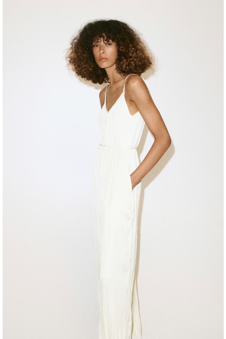 Belted Romper, Alternate, color, OFF WHITE