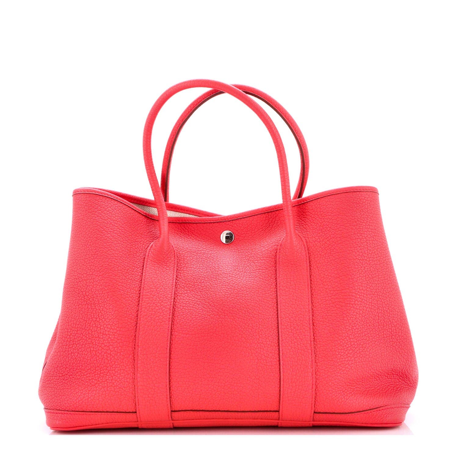Garden Party Tote Leather 36, Main, color, Red