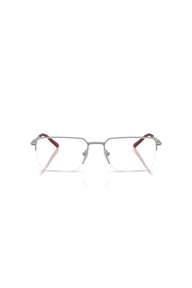 56mm Rectangle optical glasses, Alternate, color, Grey/ Red