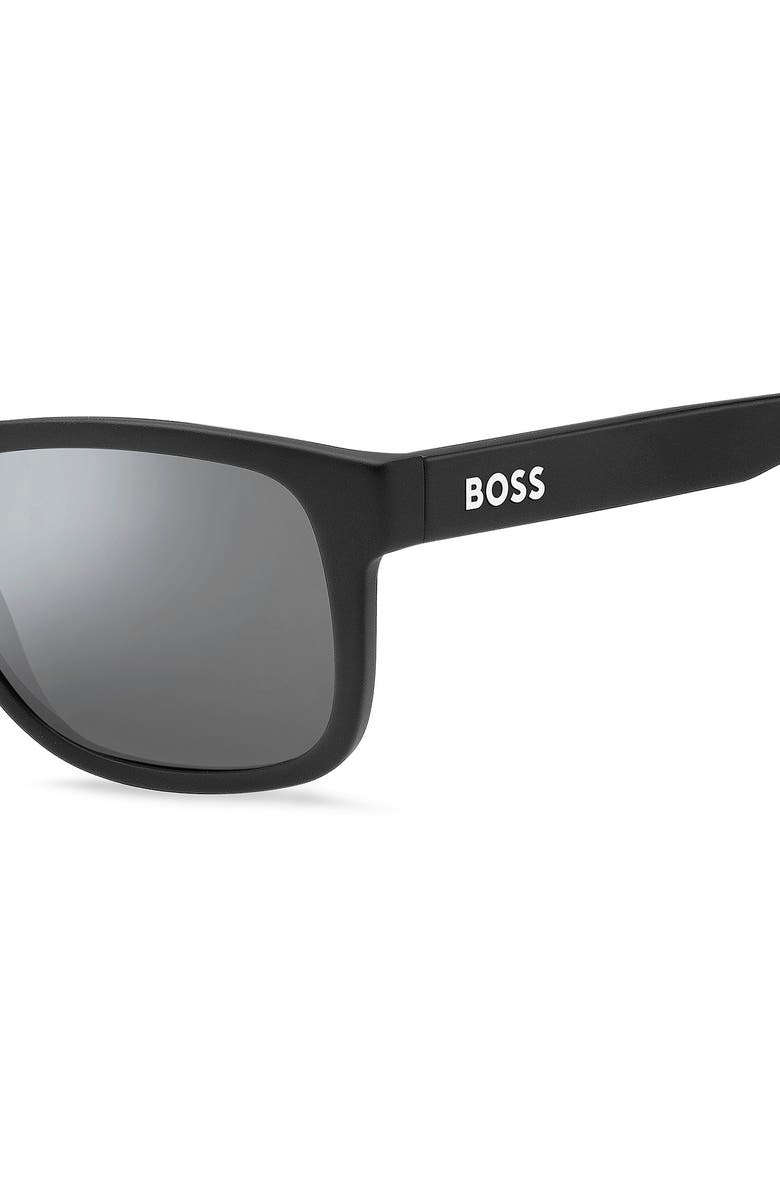 BOSS 1568 55mm Polarized Gradient Rectangular Sunglasses, Alternate, color,
