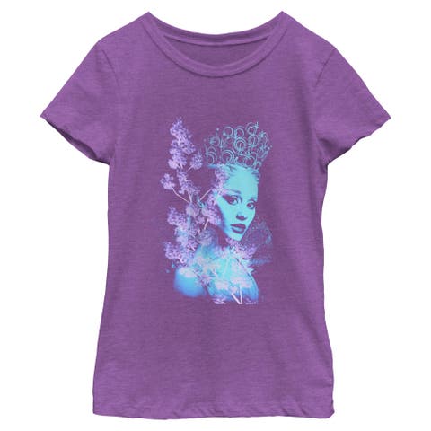 Girl's Wicked For Good Glinda Double Exposure Portrait  Graphic T-Shirt