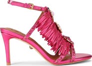 Kurt Geiger London Jewel Fringe Ankle Strap Sandal