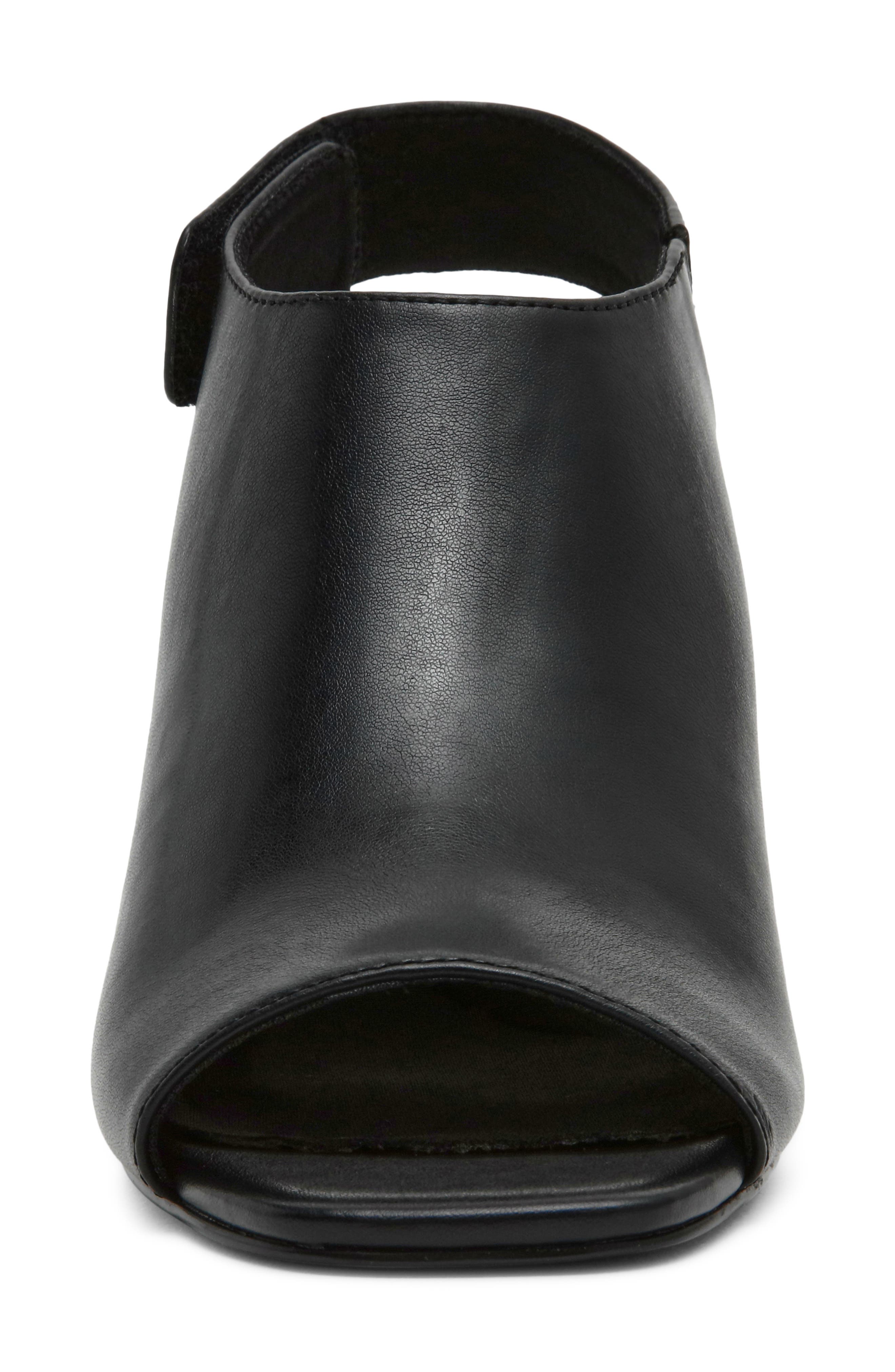 Anne Klein Semana Ankle Strap Sandal, Alternate, color, Black Smooth