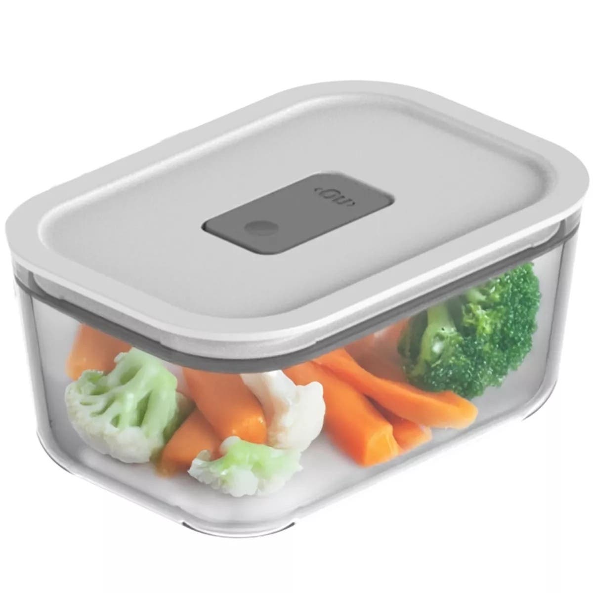 selected Clear with White Lid
