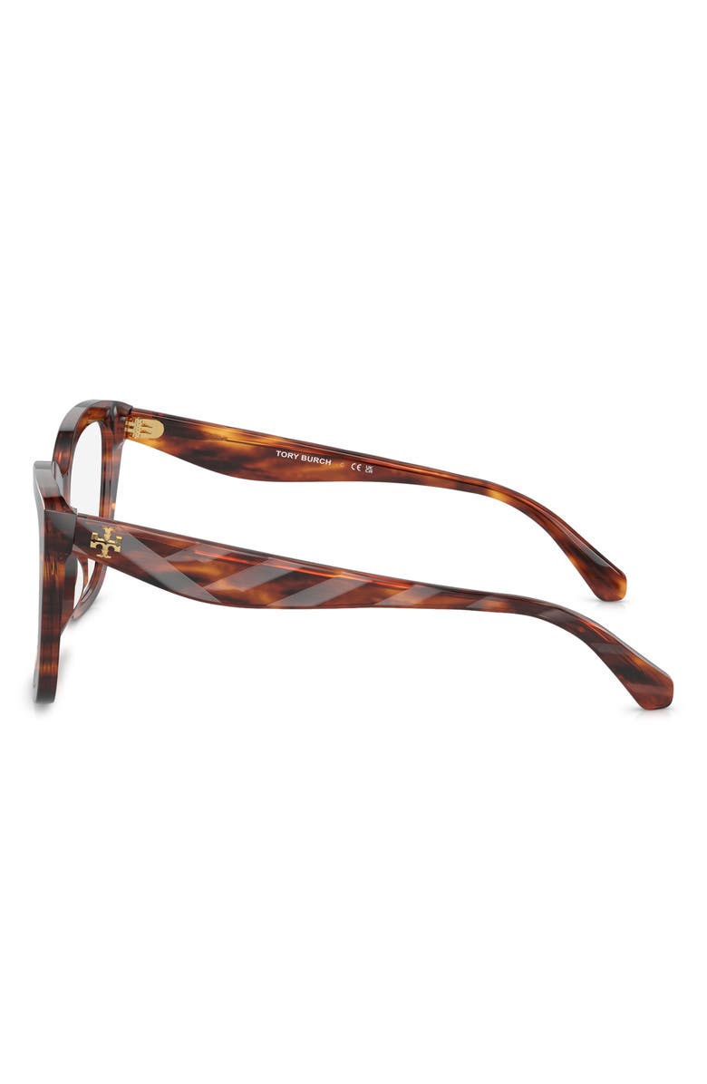 Tory Burch 55mm Square Optical Glasses, Alternate, color, 