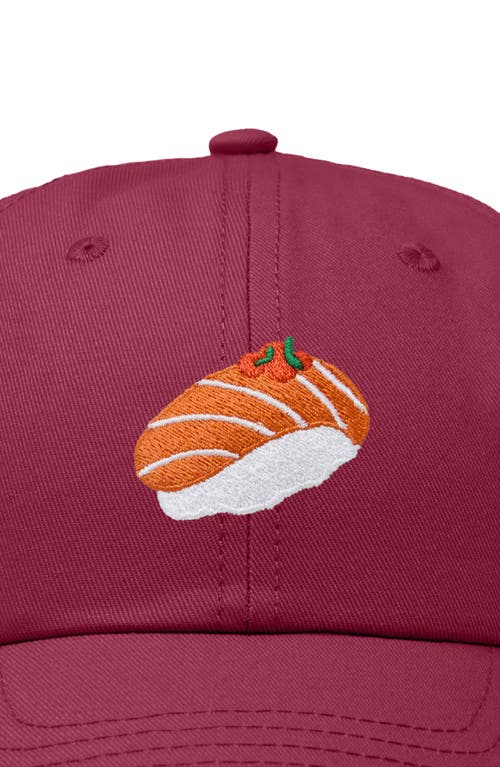 DALIX DALIX SALMON SUSHI EMBROIDERED DAD CAP 
