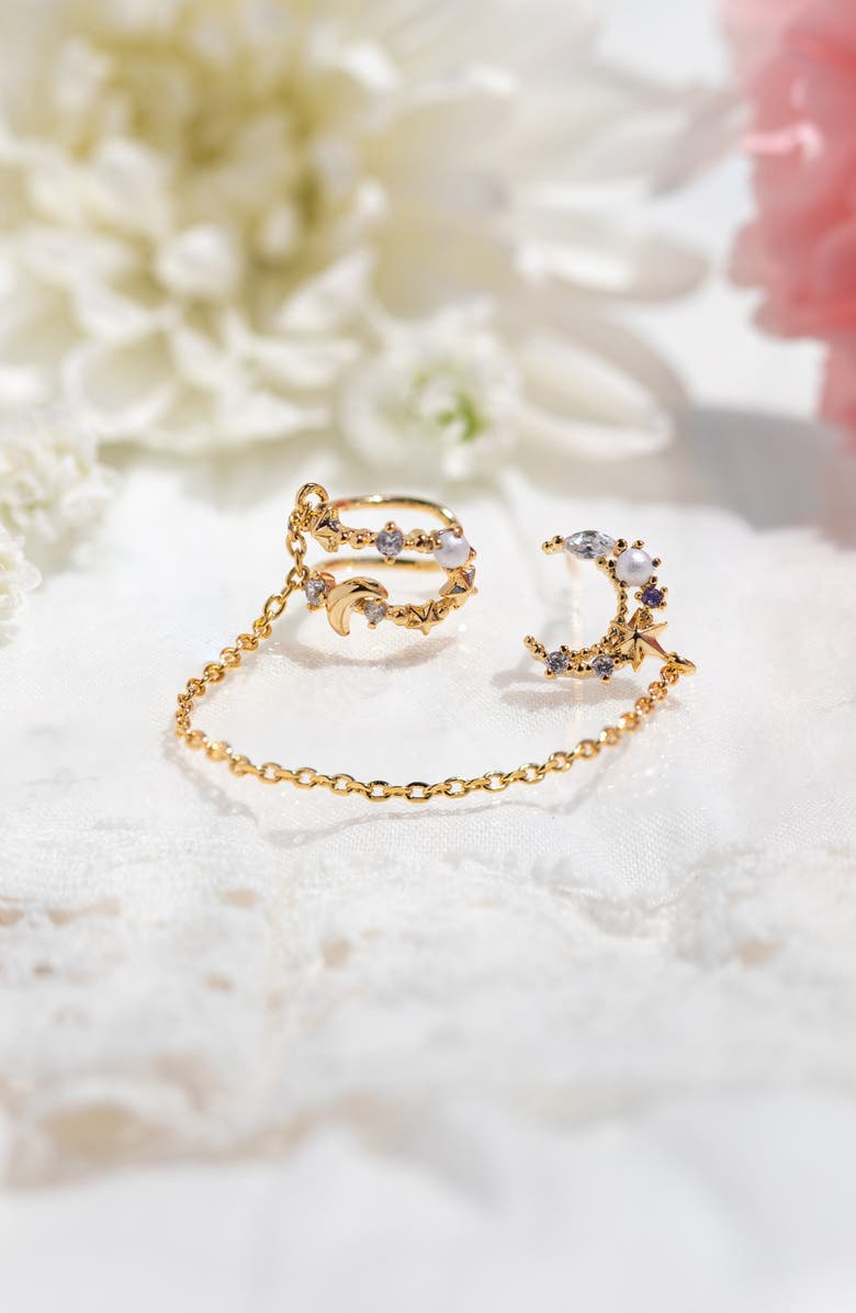 Girls Crew Cosmic Skies Cuff 
Stud Earring, Alternate, color, Gold