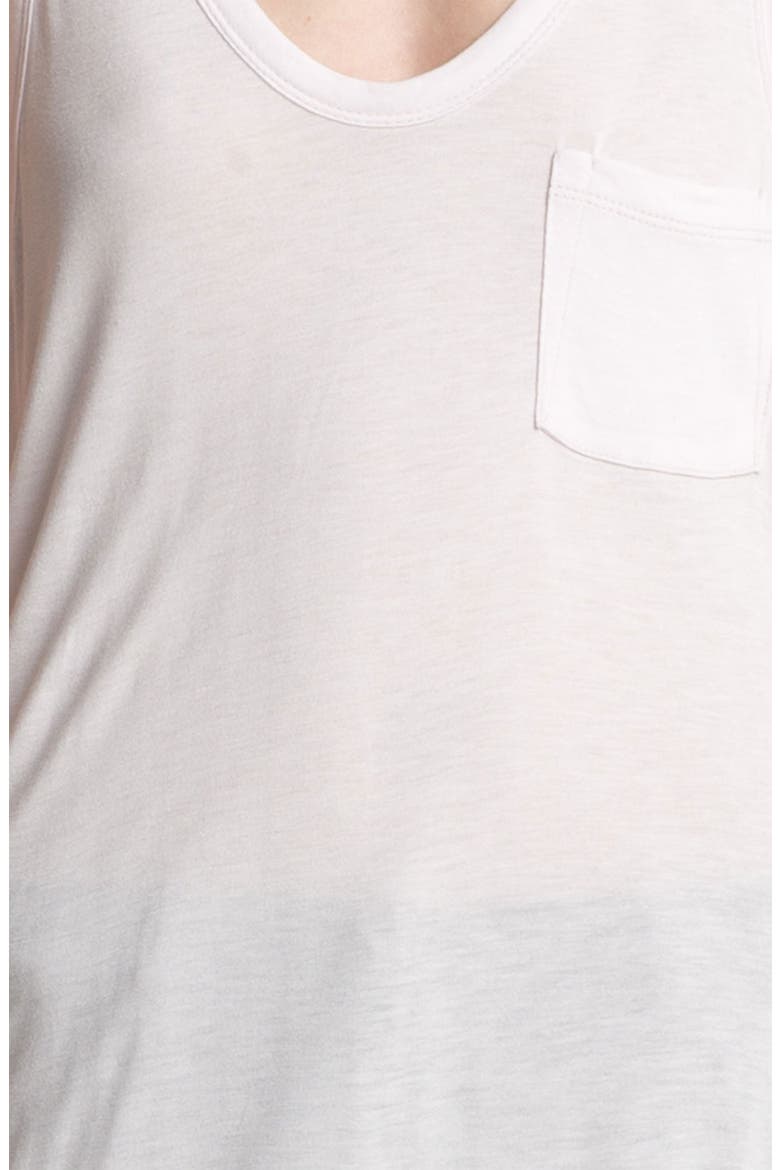 T by Alexander Wang Classic Pocket Tank, Alternate, color, MAGNOLIA