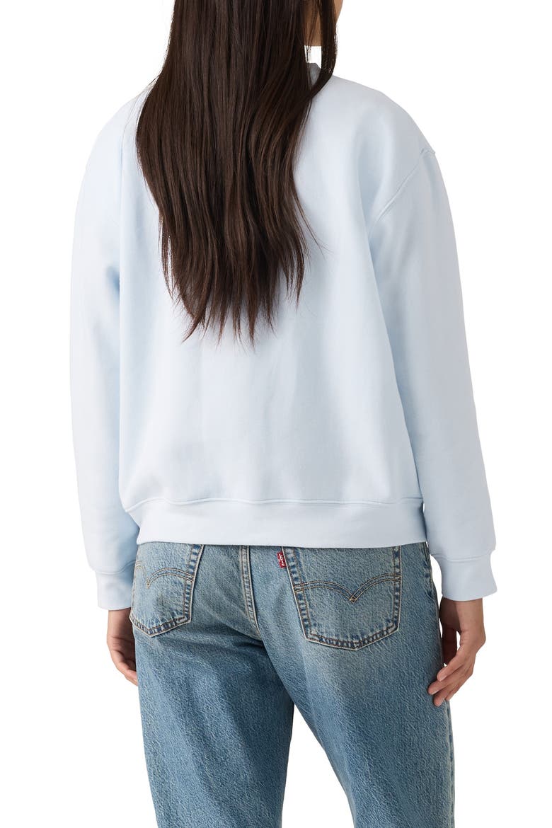 Everyday Cotton Blend Crewneck Sweatshirt, Alternate, color, BANDANA BW FILL T3 C