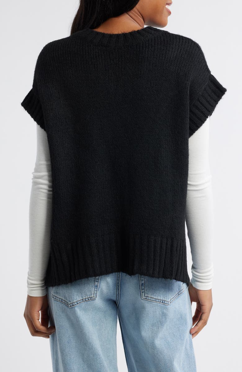 Miss Selfridge Short Sleeve Sweater, Alternate, color,