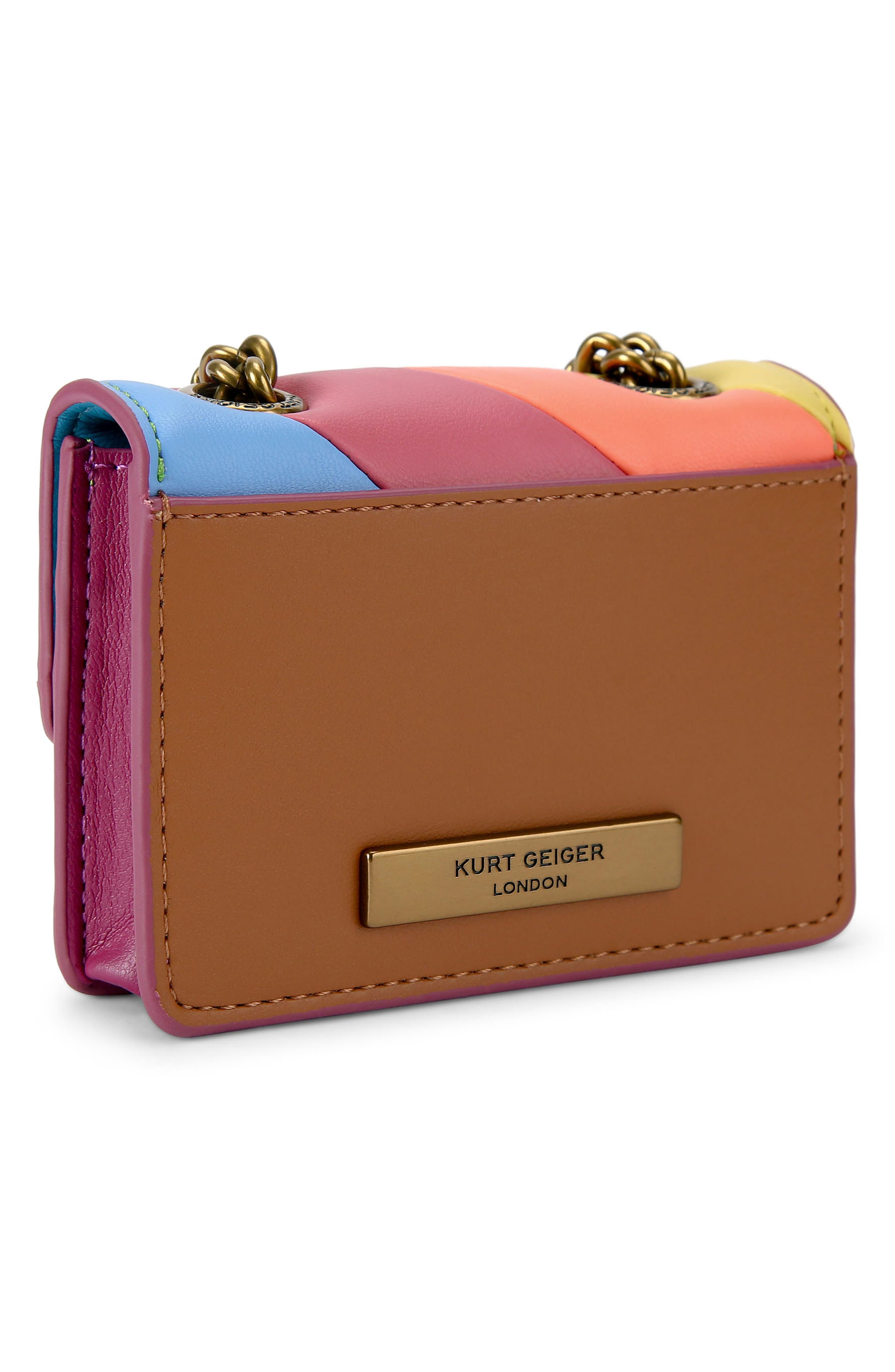 Kurt Geiger London Micro Kensington Convertible Faux Leather Crossbody Bag, Alternate, color, 