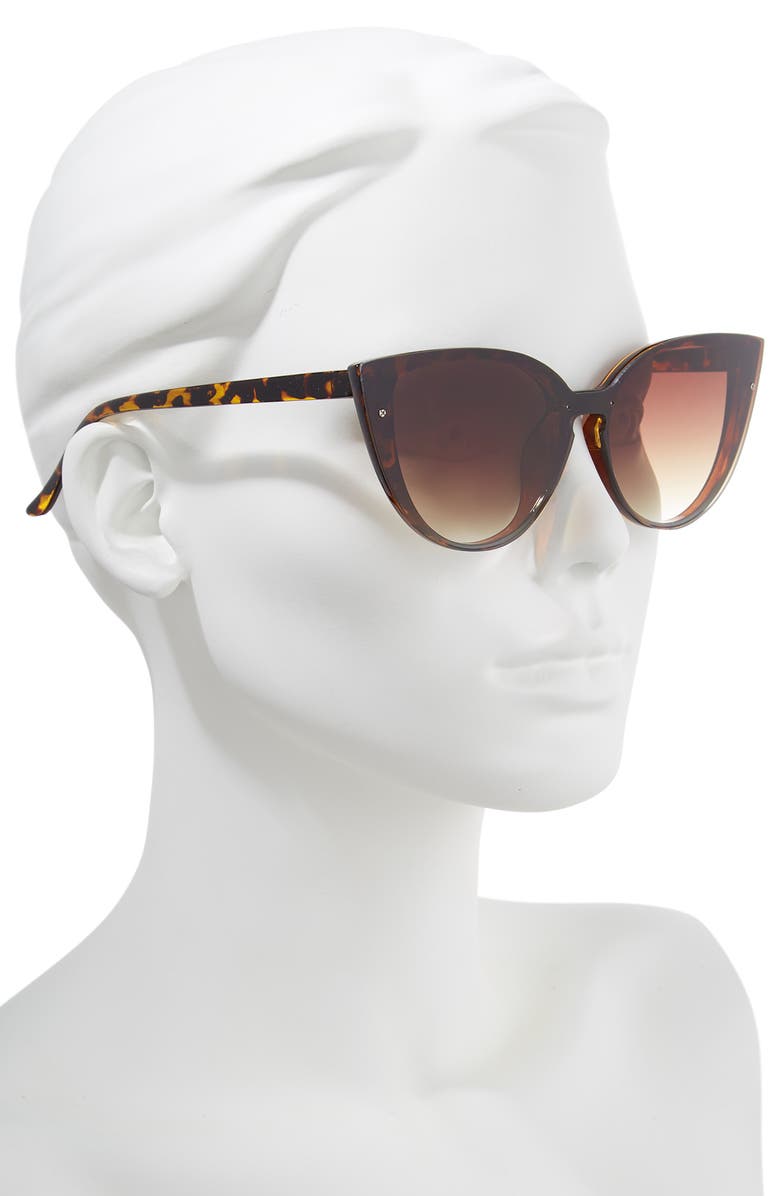 BP. 52mm Flat Cat Eye Sunglasses, Alternate, color, 