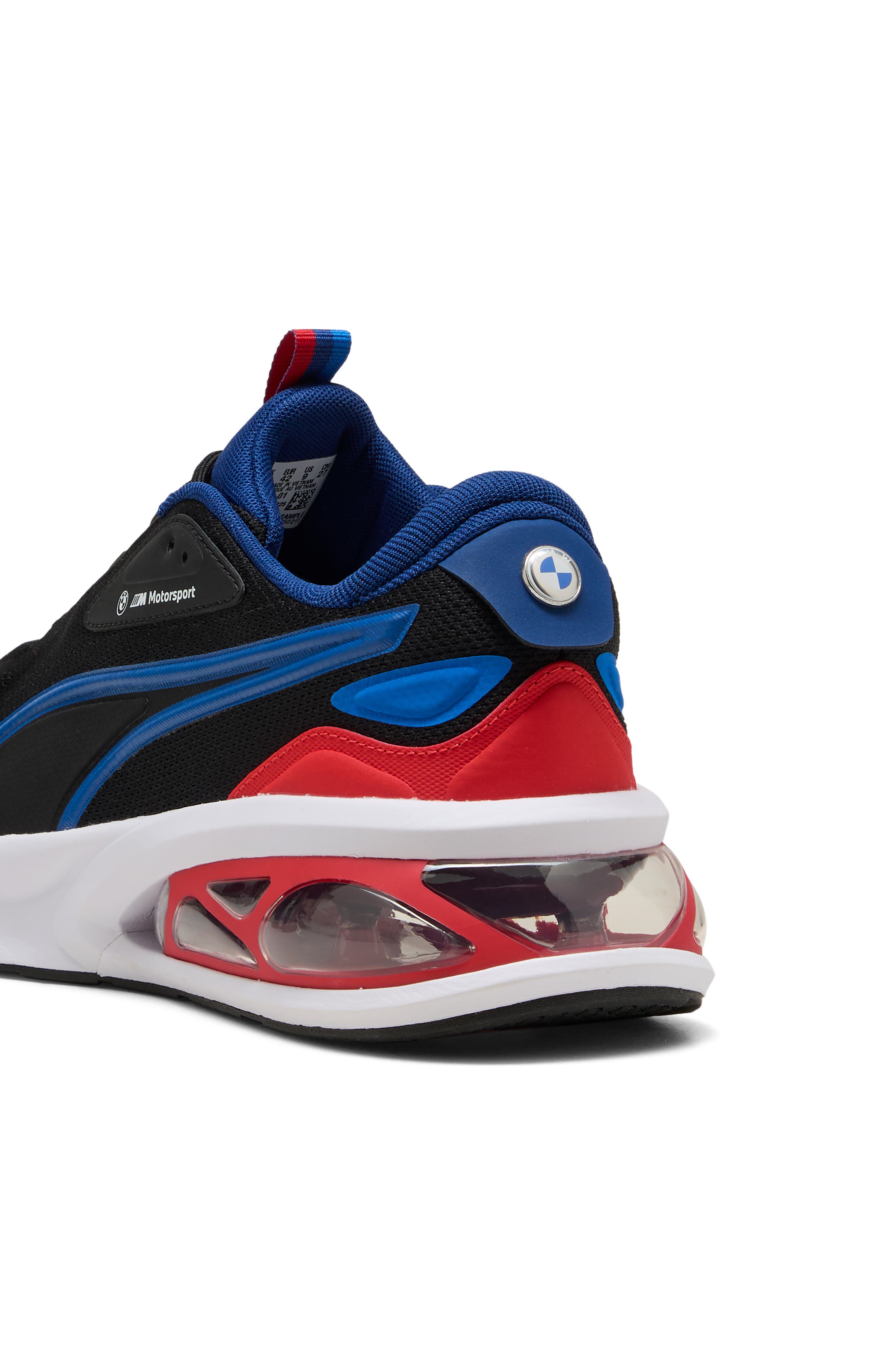 PUMA x BMW MMS Solar Sneaker, Alternate, color, Puma Black/ Pop Red/ White