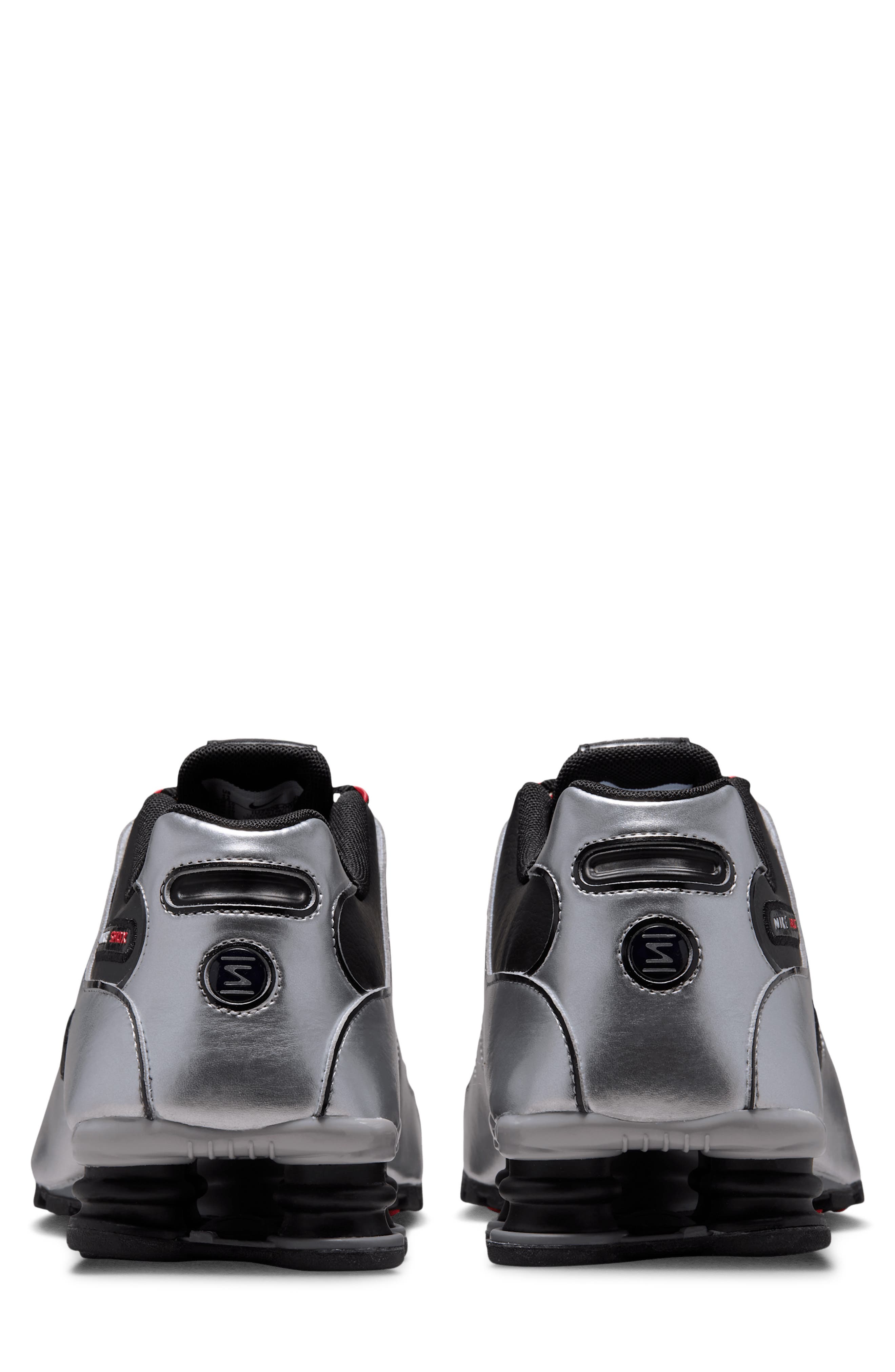 Shox NZ Running Shoe, Alternate, color, BLACK/ SILVER/ RED/ BLACK