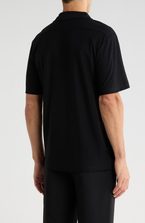 M Magaschoni Piqué Knit Button-up Resort Shirt In Multi