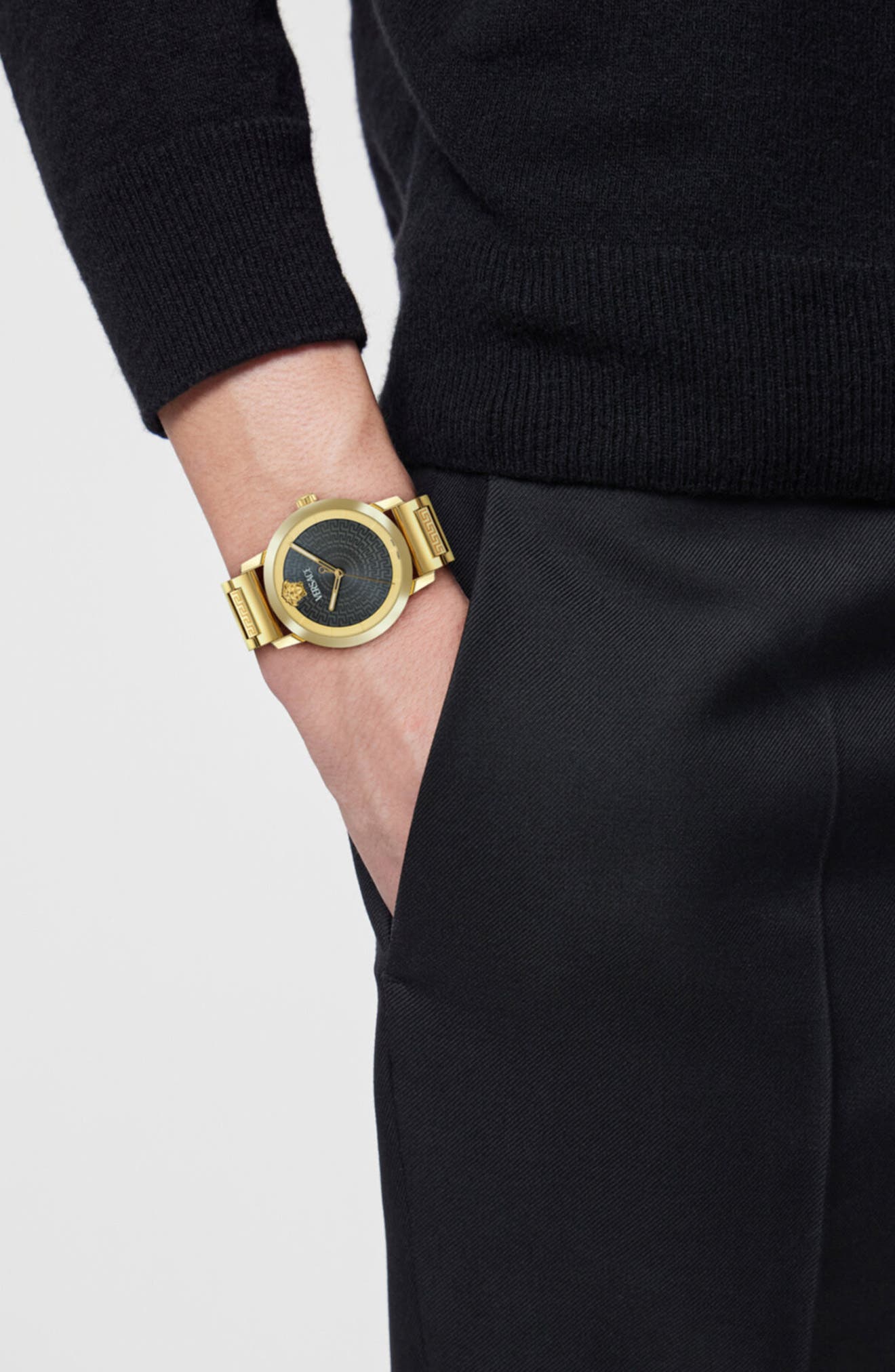 Versace V-Helix Bracelet Watch, 40mm (Men) | Nordstromrack
