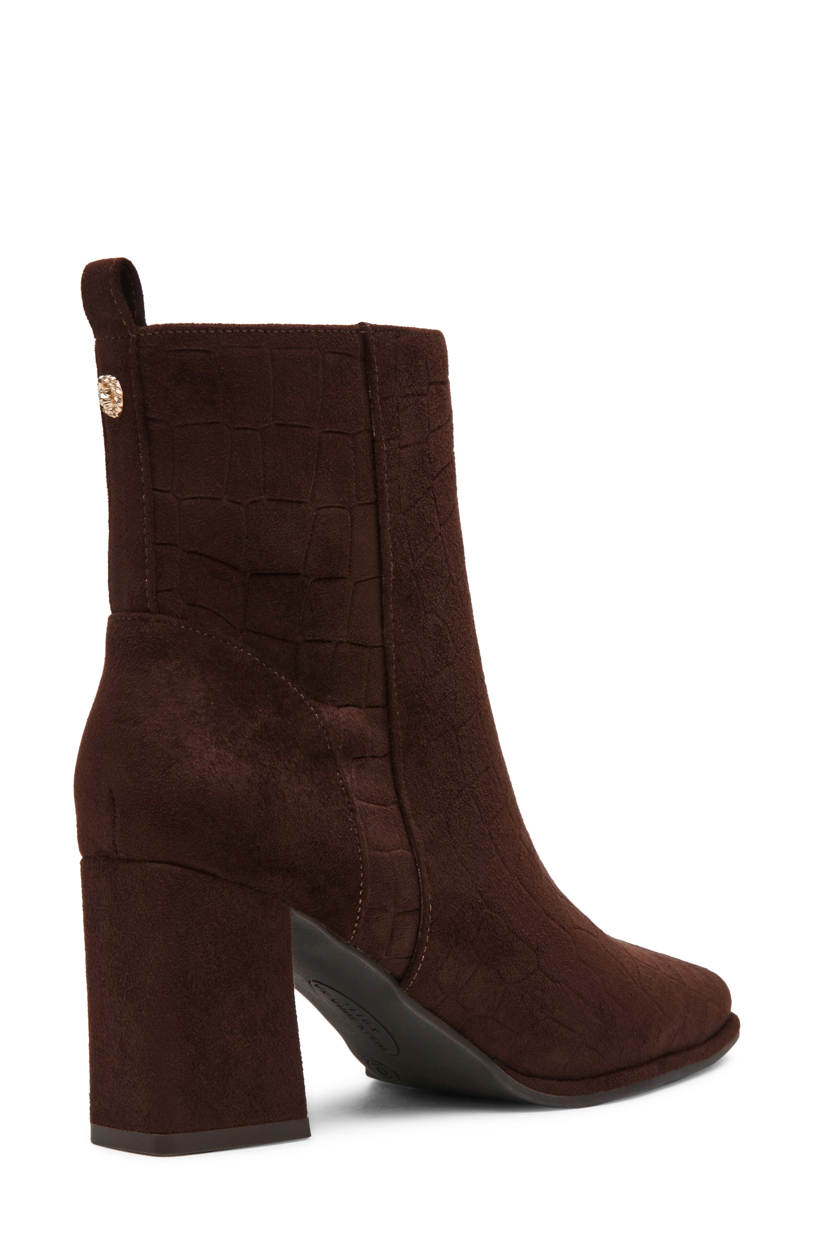 Koi Croc Embossed Bootie, Alternate, color, COFFEE EMBOSSED CROCO-SCEF