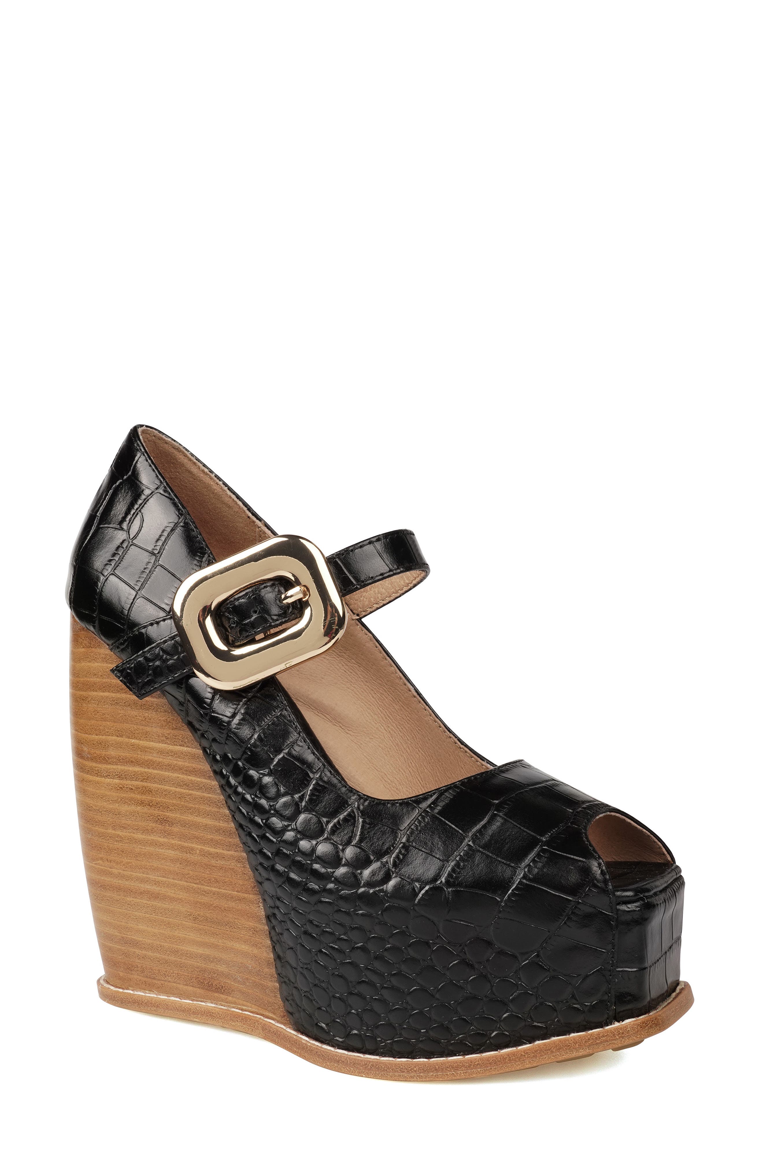 ZIGI Philipah Peep Toe Platform Wedge Sandal, Main, color, 