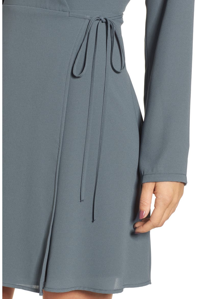 Elly Wrap Dress, Alternate, color, STORMY WEATHER