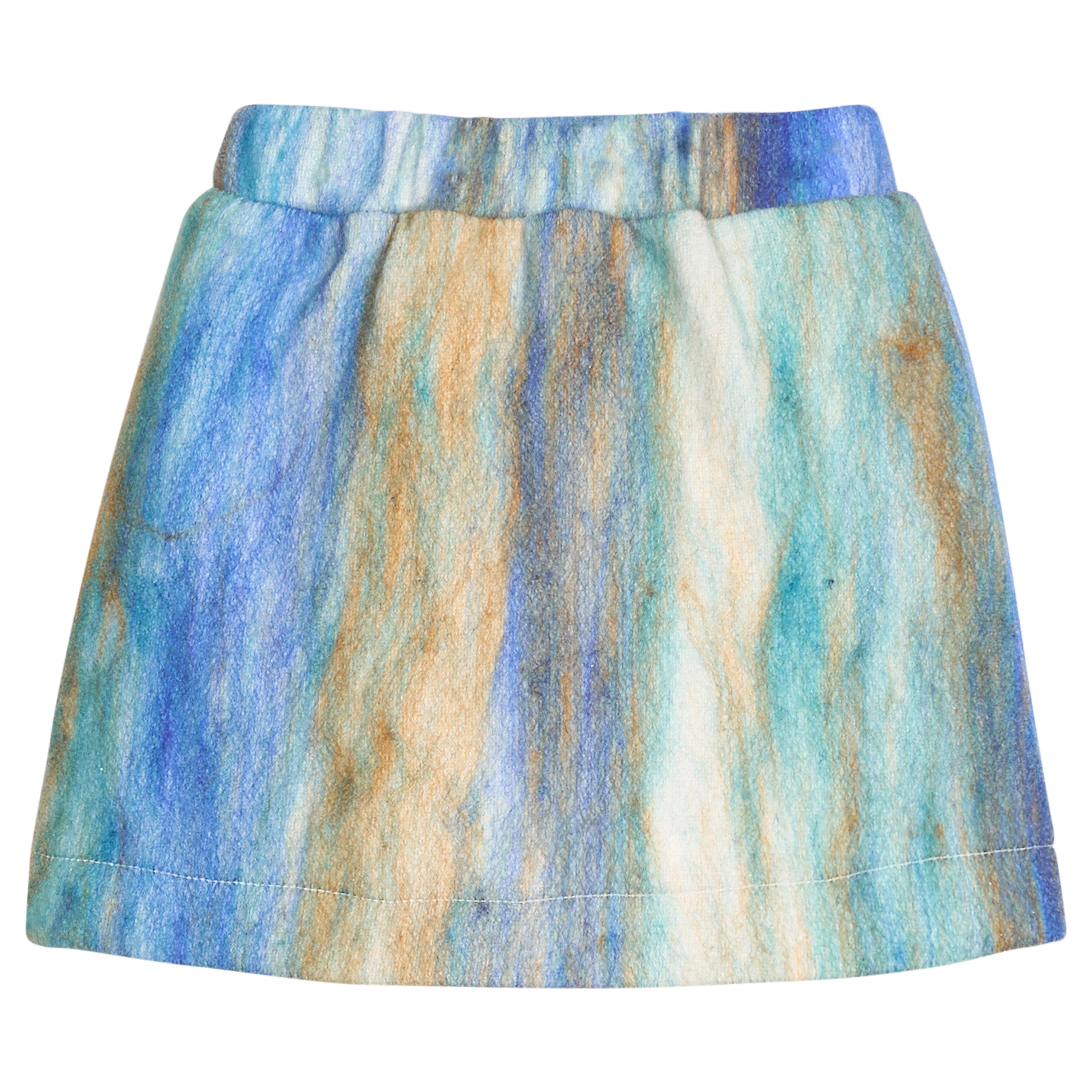 Blue Multi Stripe Wool