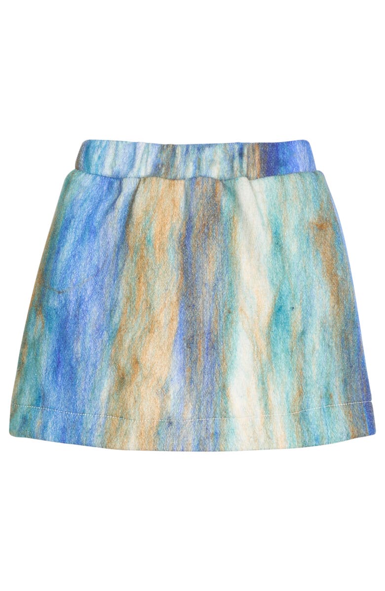 BISBY Kids' Wool Mini Skirt, Main, color, Blue Multi Stripe Wool